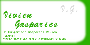 vivien gasparics business card